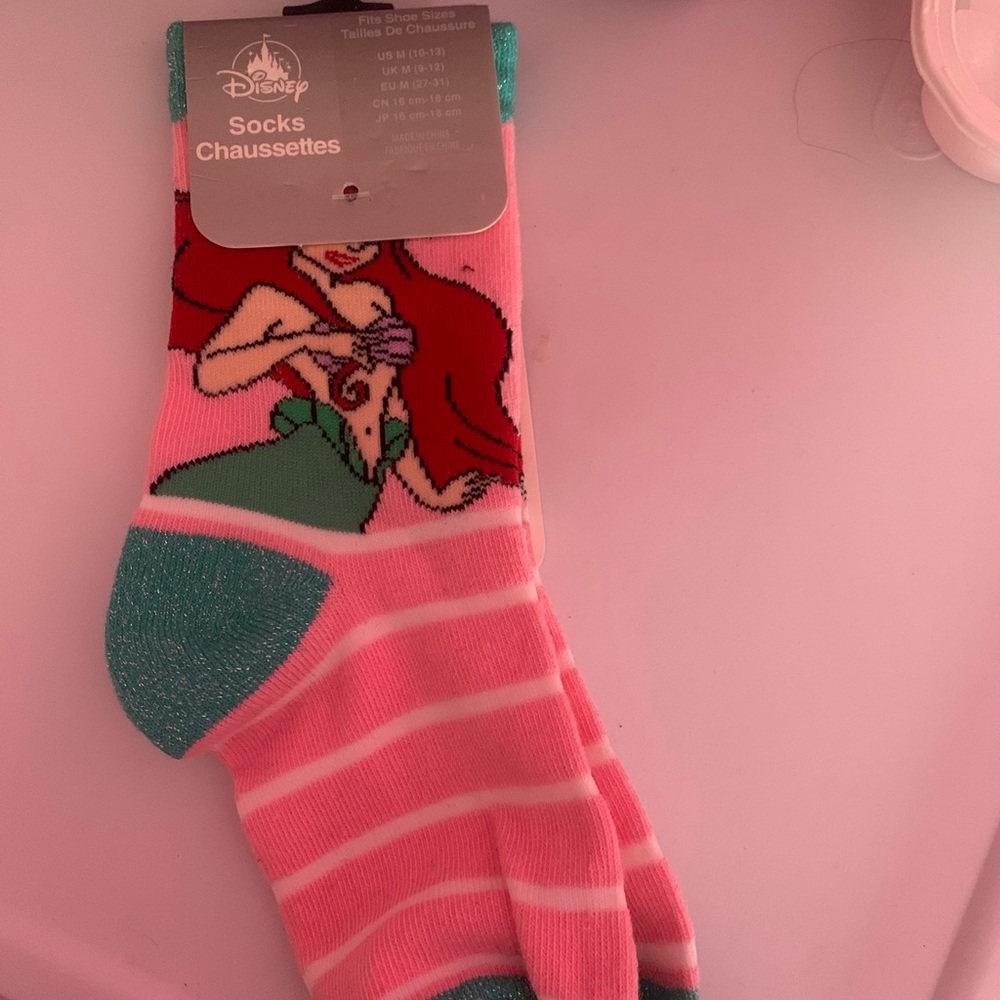 Little Mermaid Girls Socks